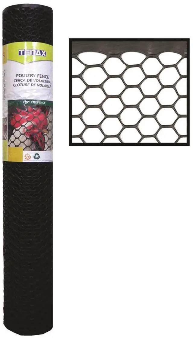 Alt view image 2 of 3 - Fence Poultry 4Ft 50Ft Plstc TENAX CORP Poultry Netting 72120346 Black Plastic