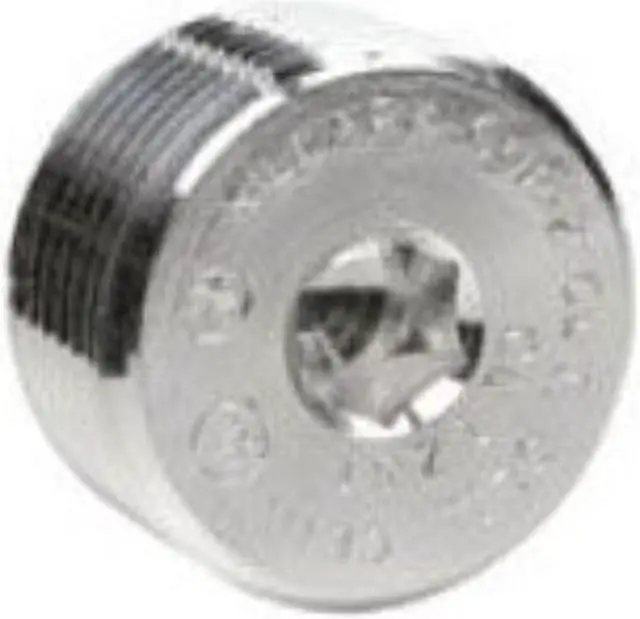 Alt view image 4 of 4 - HUBBELL KILLARK CUP-2 Haz Loc Plug, 3/4 in, Threaded, Copper, PVC Coated, Gray