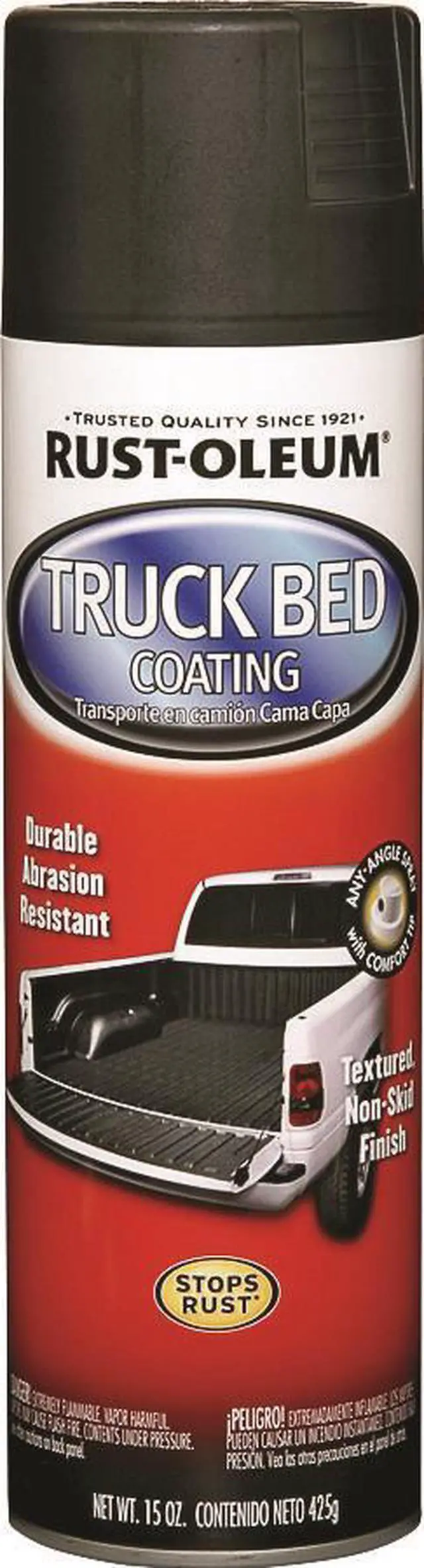 Alt view image 3 of 8 - RUST-OLEUM 248914 15 oz. Non Skid Black Truck Bed Coating