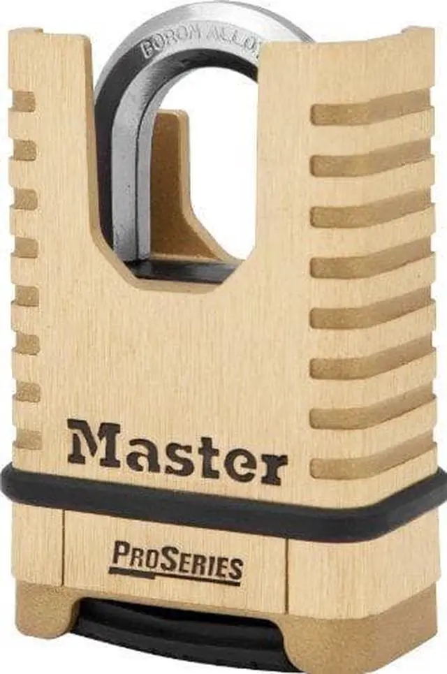 Alt view image 3 of 3 - MASTER LOCK 1177 Combination Padlock,Bottom,Brass