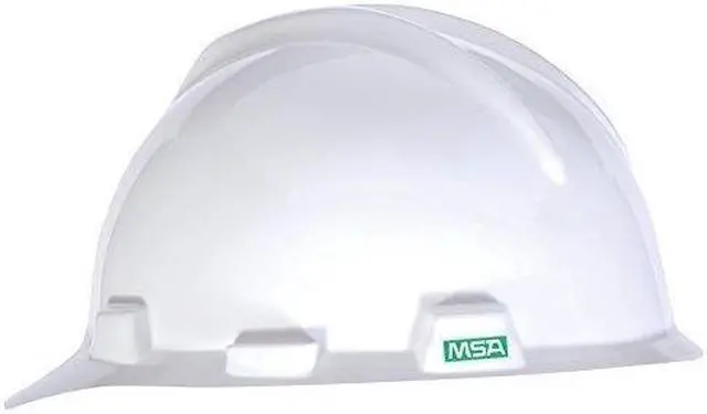 Alt view image 2 of 6 - MSA 477477 Hard Hat,FrtBrim,Slotted,4Rtcht,White