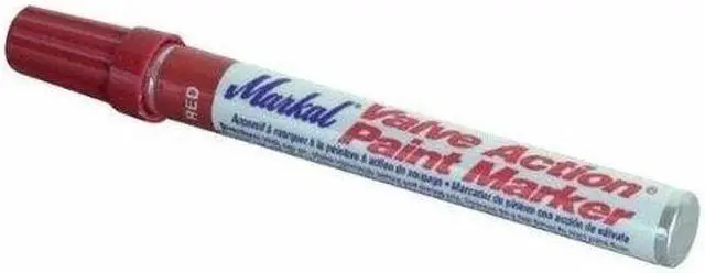 Alt view image 3 of 6 - Markal 96820 Valve Action Liquid Paint Marker with 1/8" Bullet Tip, White, 1 Each