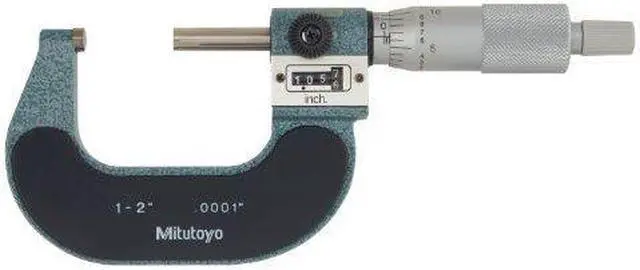 Alt view image 2 of 4 - MITUTOYO 193-212 Digital Micrometer,1 to 2",Friction