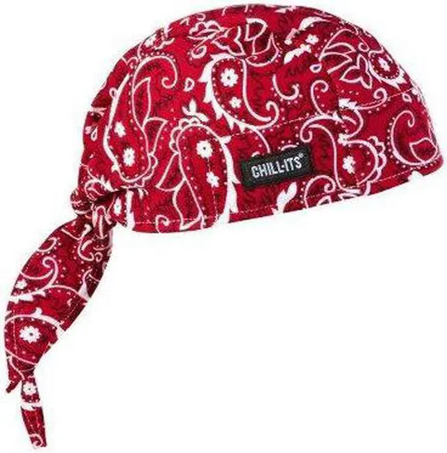 Alt view image 4 of 13 - Cooling Hat, Red, Universal