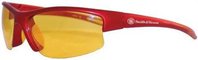 Alt view image 2 of 15 - Smith & Wesson Equalizer Safety Eyewear, Red Frame Amber Lens