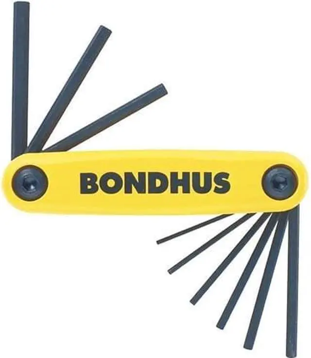 Alt view image 3 of 9 - Bondhus 12589 GorillaGrip Hex Fold-up Keys Set 9 Piece