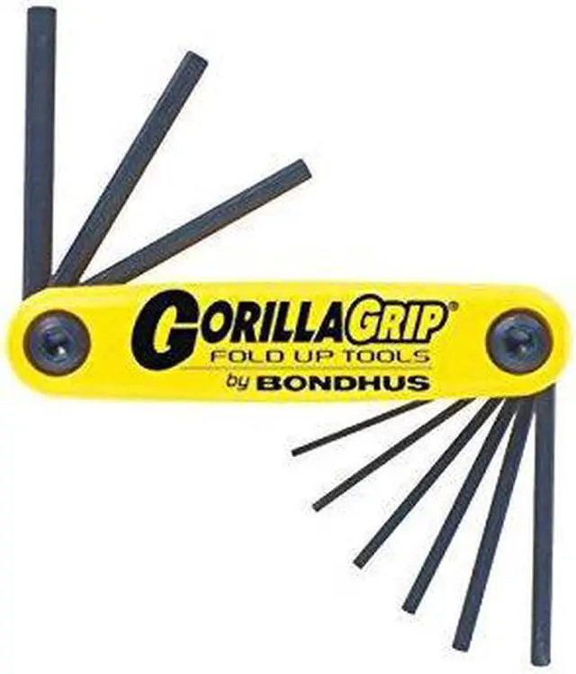 Alt view image 4 of 8 - Bondhus 116-12585 3-16 Inch-3-8 Inch Gorilla Gripfold-Up Tool Set