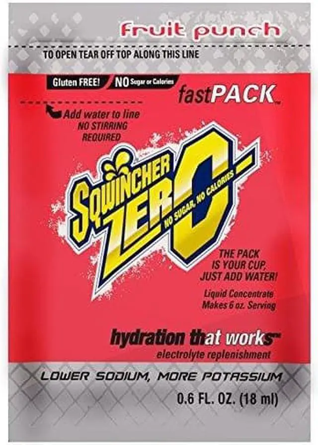 Alt view image 3 of 10 - Sqwincher Sports Drink Mix, Liquid Concentrate, Sugar Free, 50 Package Quantity