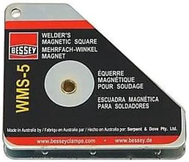Alt view image 6 of 9 - BESSEY WMS-5 Magnetic Welding Square,3-3/4InLx3/4InW