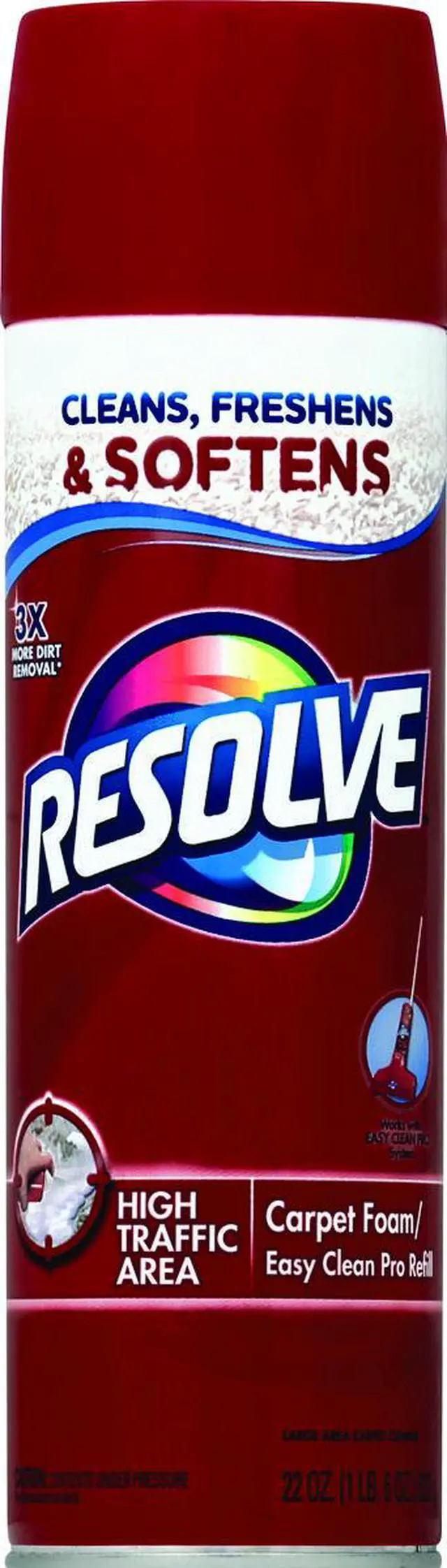 Alt view image 6 of 7 - Reckitt R50 00706 Resolve High-Traffic Foam Carpet Cleaner 22 Oz