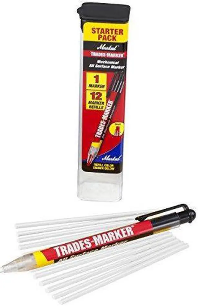 Alt view image 3 of 4 - MARKAL 96130 Trades-Marker All-Surface Marker,White
