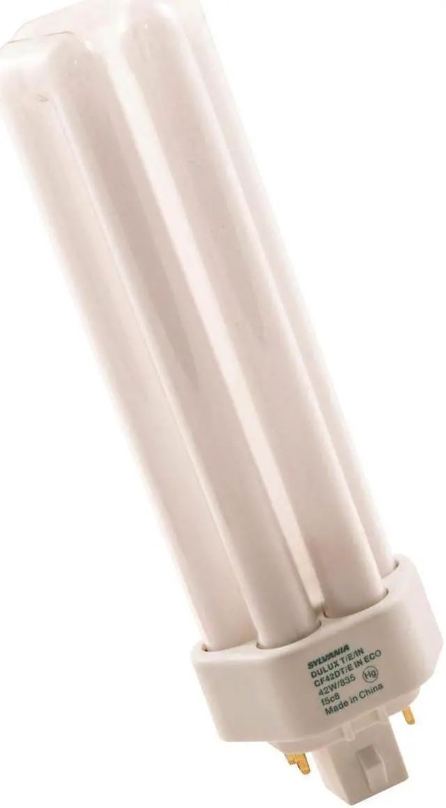 Alt view image 7 of 8 - Sylvania 20871 - CF42DT/E/IN/835 Triple Tube 4 Pin Base Compact Fluorescent Light Bulb