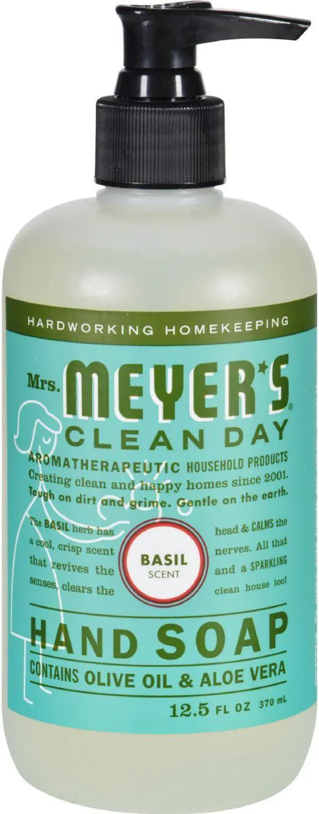 Main image of Mrs. Meyer's Liquid Hand Soap - Basil - 12.5 oz Liquid Hand Soap (Pack of 1)