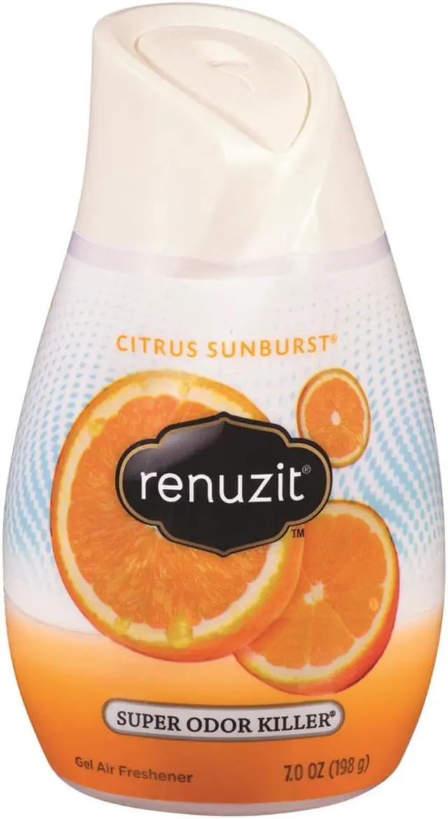 Main image of Renuzit Super Odor Neutralizer 35000 Adjustable Air Freshener, 7.5 oz, Liquid, Clear, Citrus Sunburst