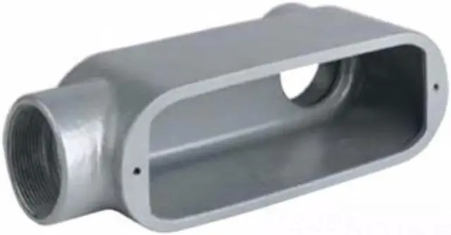 Alt view image 3 of 3 - HUBBELL KILLARK OLB-3CG Conduit Outlet Body w/Cover,Aluminum,LB