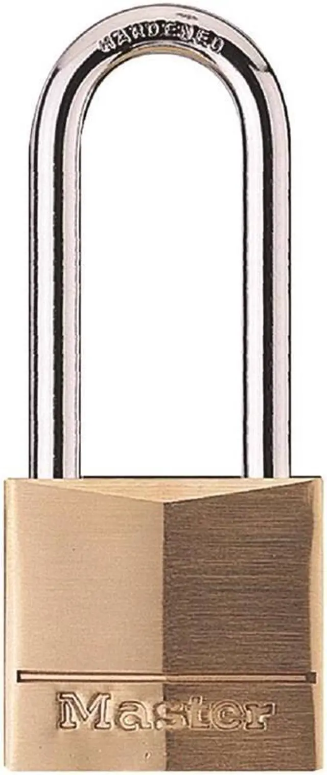 Alt view image 5 of 10 - Master Lock 1-9/16 In. W. Solid Brass Keyed Different Padlock 140DLH
