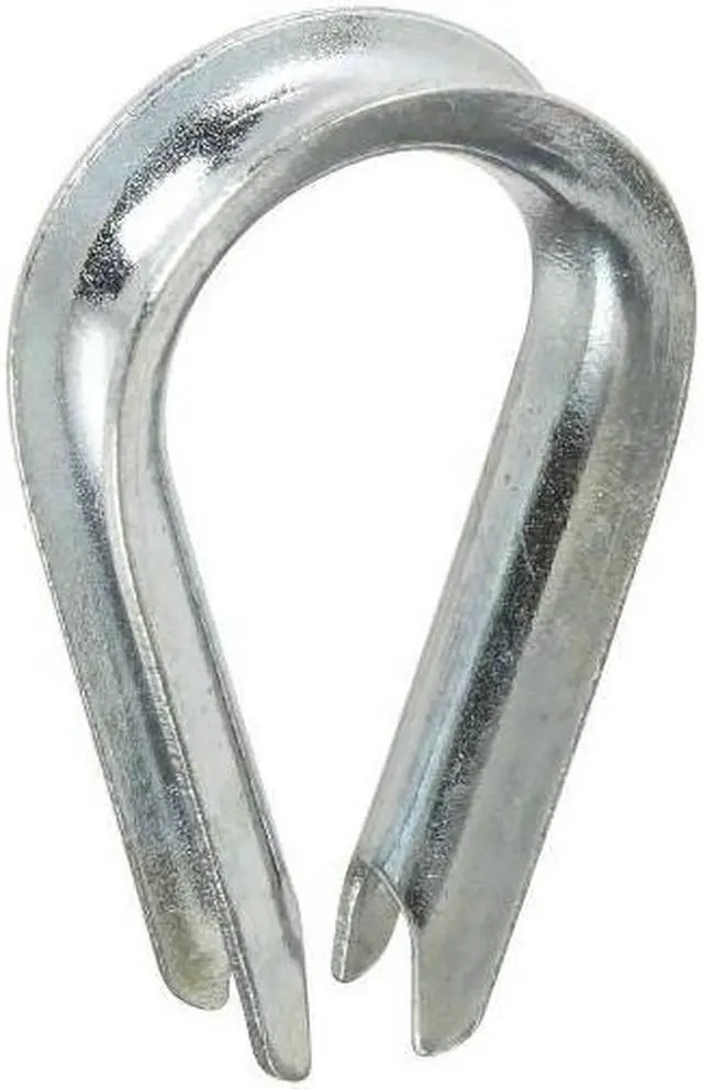 Alt view image 4 of 4 - 1/4" Zinc Plated Rope Thimble National Hardware Cable N176-818 038613176812