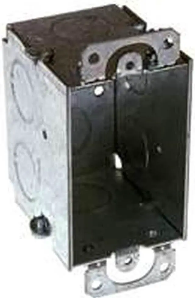 Alt view image 4 of 6 - RACO 560 Electrical Box, 14 cu in, Switch Box Type, 1 Gang, Galvanized Zinc,