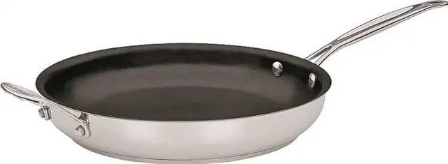 Alt view image 2 of 4 - Cuisinart 722-30HNS Chef's Classic 12" Skillet with Helper Handle, Non-Stick Stainless