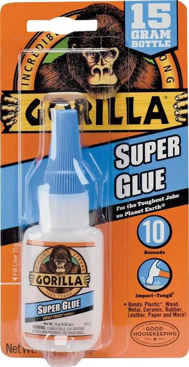 Alt view image 2 of 14 - Gorilla Super Glue 15G Bottle GORILLA PVC CEMENT LLC Super Glue 7805002