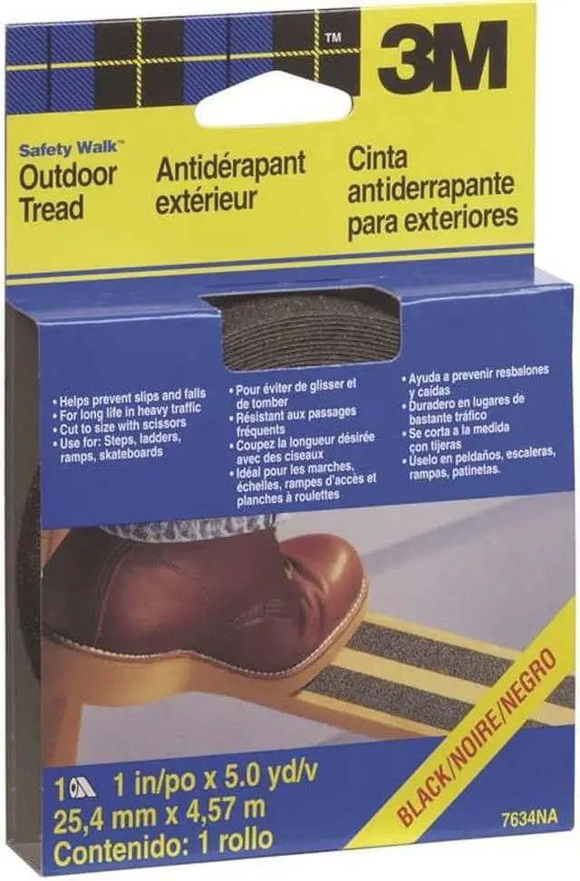 Alt view image 9 of 12 - 3m 7634NA Black 1 inch X 15 Step Ladder Safety Treads