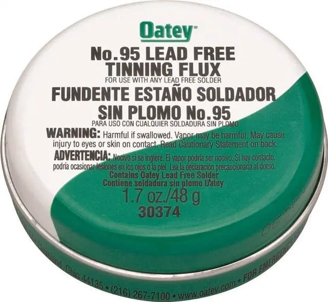 Alt view image 5 of 9 - OATEY 30374 Lead Free Flux,Paste,Lead Free,1.7 oz.