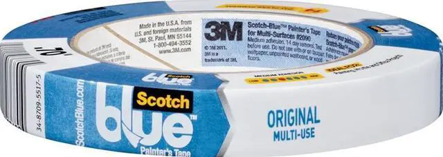 Alt view image 4 of 18 - ScotchBlue Painter's Masking Tape Blue 3" Core 1" x 60yds. 444118