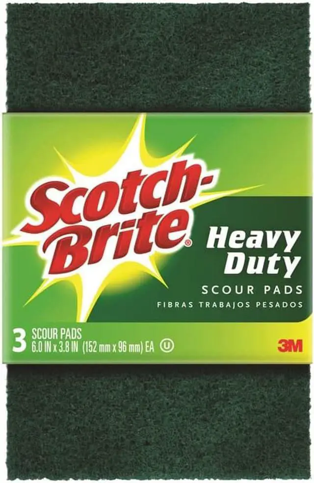 Alt view image 8 of 15 - 3M Scotch-Brite Heavy Duty Scouring Pad (3 Count) 223-10