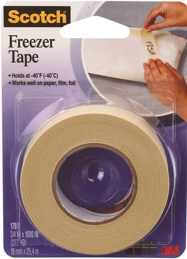 Alt view image 2 of 7 - 3m 178 Scotch Freezer Tape with 3/4" x 1000" Roll