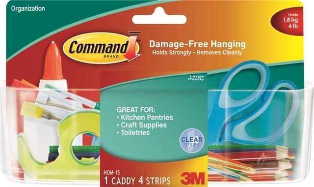 Command Clear Large Caddy