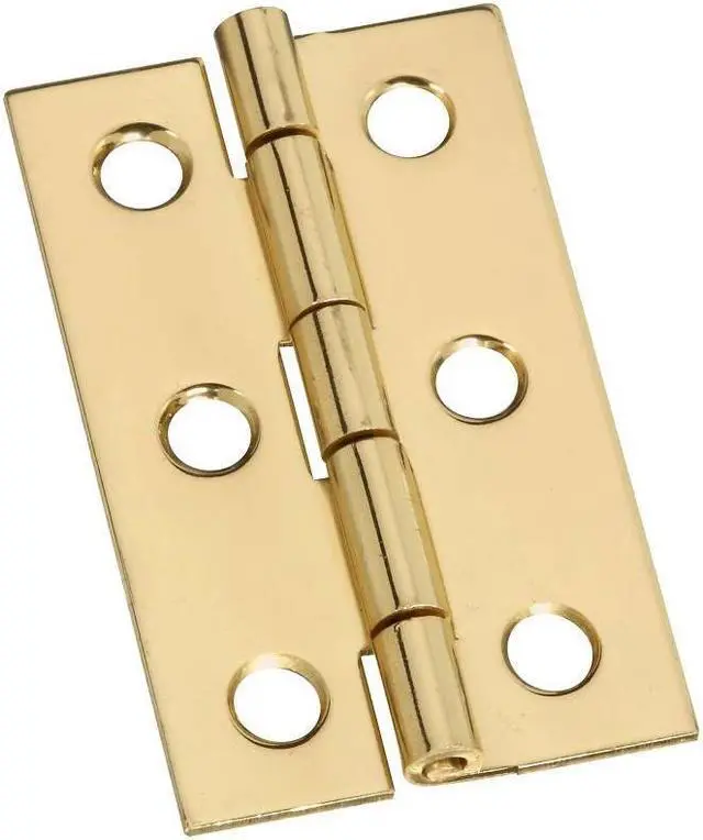 Alt view image 3 of 3 - National 1-3/16 In. x 2 In. Brass Surface Mount Medium Decorative Hinge N211300