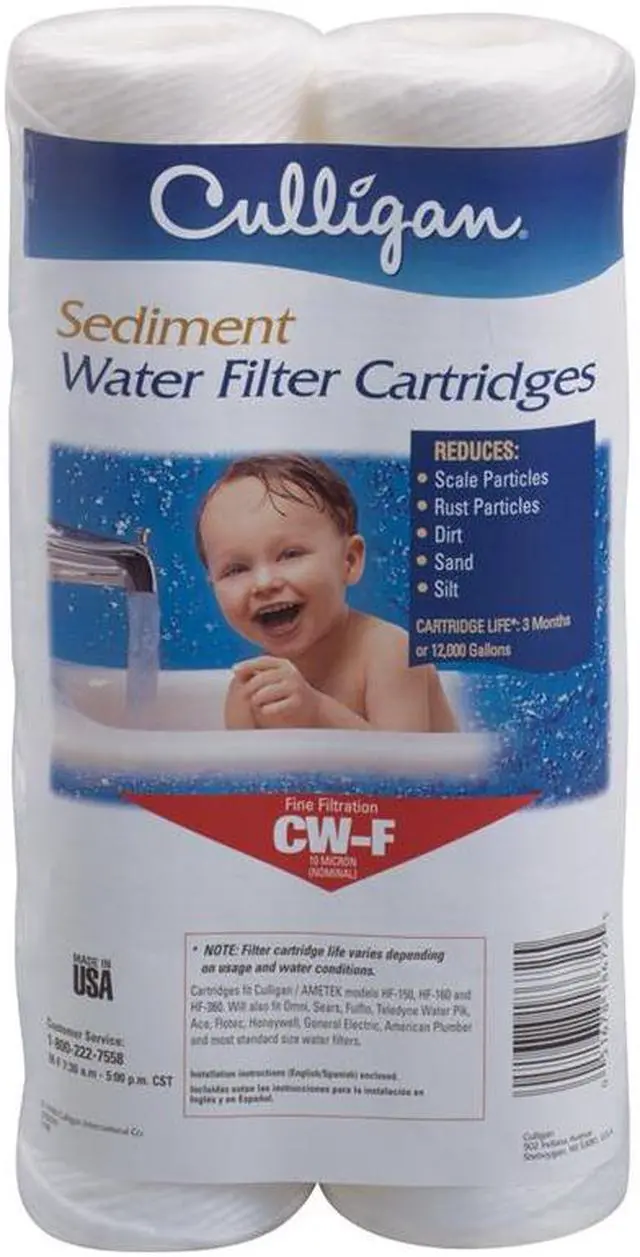 Alt view image 4 of 8 - CULLIGAN CW-F Quick Connect Filter, 4 gpm, 10 Micron, 2-1/2" O.D., 9 3/4 in H,