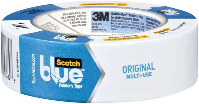Alt view image 5 of 20 - 3M 2090 ScotchBlue Original Painter's Tape: 1-1/2 in x 60 yds. (Blue)