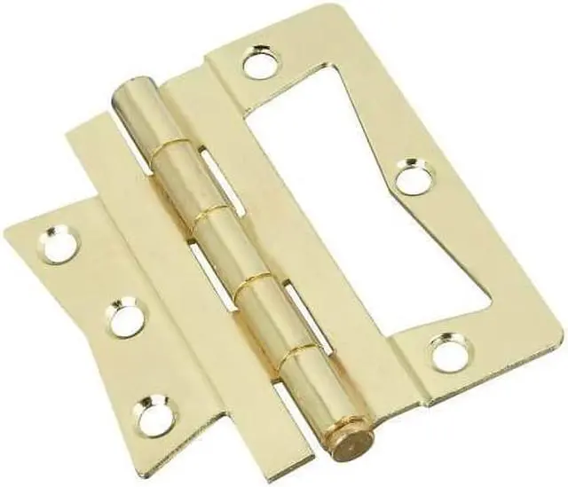 Main image of National, N244-822, 4" x 4", Bright Brass, Non-Mortise Hinge, 2 Per Pack
