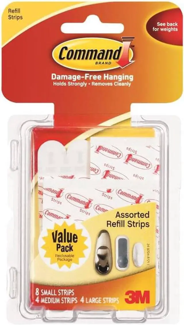 Alt view image 2 of 8 - 3M Command Wht Refill Strip 17200ES Unit: EACH - OEM