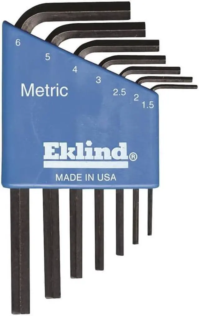 Alt view image 8 of 9 - Eklind Tool 269-10507 7Pc. Metric L-Wrench Hexkey Set Short Arm