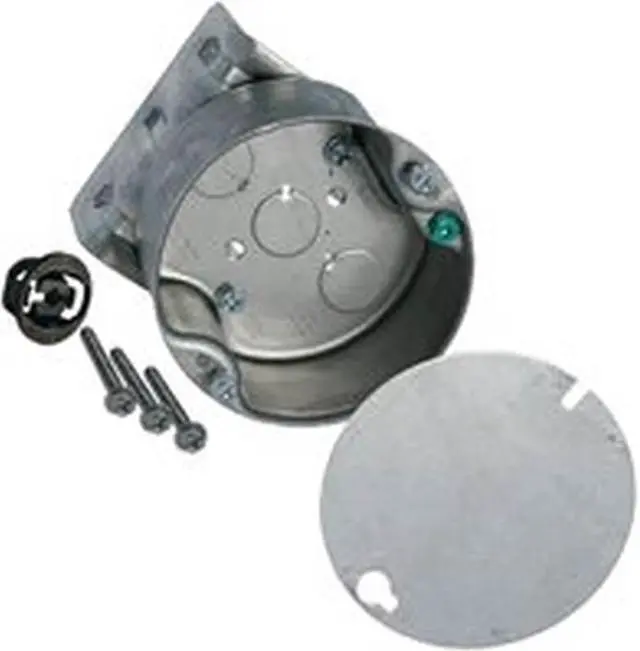 Alt view image 6 of 13 - RACO 294 Electrical Box,Round Ceiling Pan,8 Side