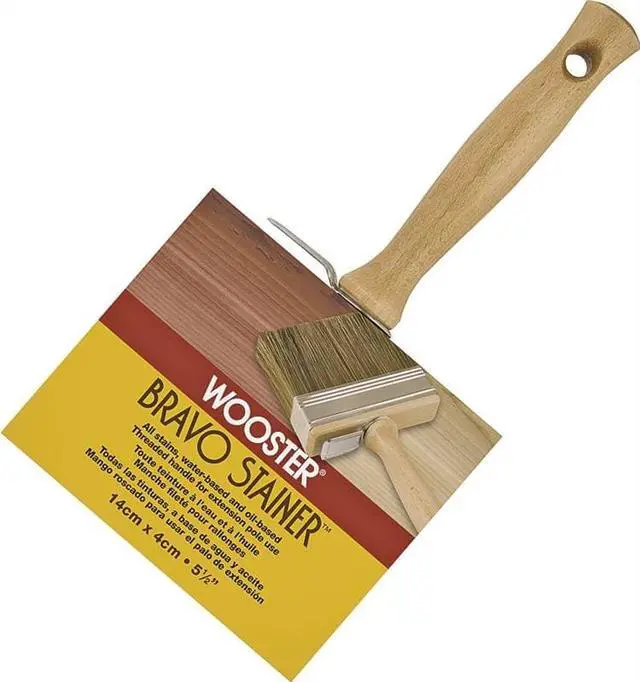 Alt view image 6 of 10 - WOOSTER F5119-5 1/2 5-1/2" Flat Sash Paint Brush, Polyester Bristle