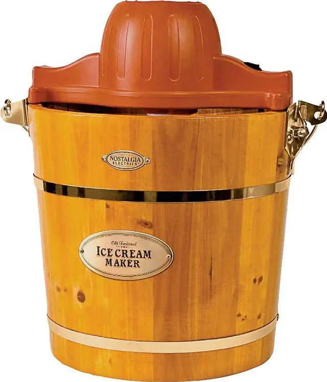Alt view image 9 of 11 - Nostalgia Old Fashioned Ice Cream Maker ICMW400
