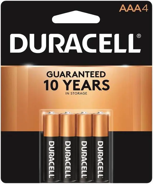 Alt view image 4 of 20 - DURACELL CopperTop MN2400 1.5V AAA Alkaline Battery, 4-pack