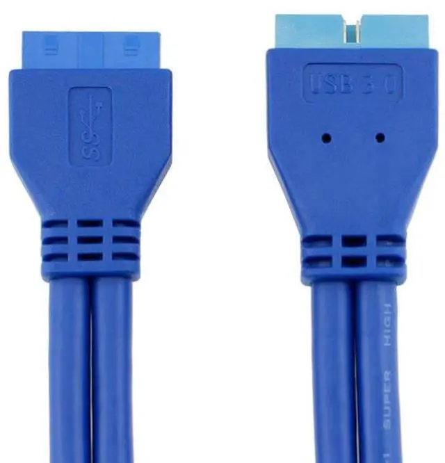 Alt view image 3 of 4 - 0.5m 20Pin  Female USB3.0 to 20Pin Male USB 3.0 Extension Cable Motherboard Mainboard 20pin Header Adapter Cable extender