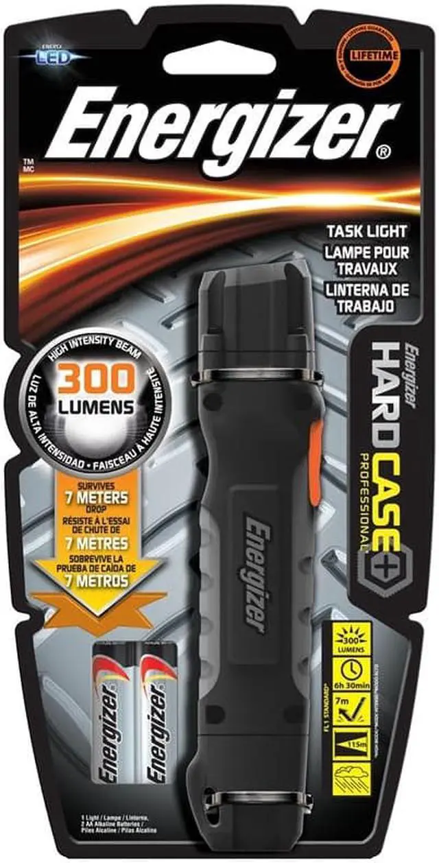 Alt view image 17 of 20 - ENERGIZER TUF2AAPE Hard Case LED Flashlight, Black, AA, 300 lm