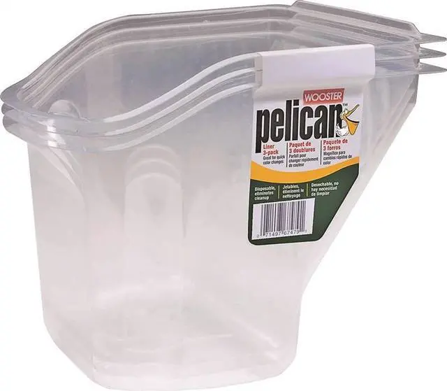 Main image of WOOSTER 8629 PET Recycled Plastic Paint Bucket Liner, 1 qt, 3 PK