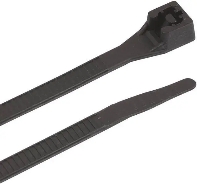 Alt view image 4 of 6 - Double Lock Heavy Duty Cable Tie, 4", Nylon, Uv Black, 15" L, 10/Bag 45-515UVB