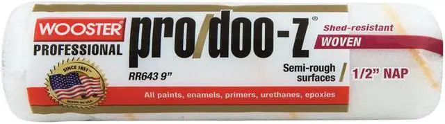 Alt view image 4 of 7 - WOOSTER RR643-9 9" Paint Roller Cover, 1/2" Nap, Woven Fabric