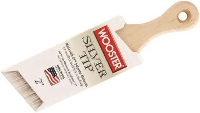 Alt view image 7 of 10 - WOOSTER 5225-2 2" Short Angle Sash Soft, Silver CT Polyester Bristle, Paint