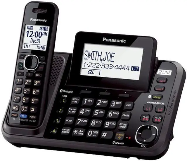 Alt view image 15 of 20 - Panasonic KX-TG9541B-N 1 Handset Cordless Phone