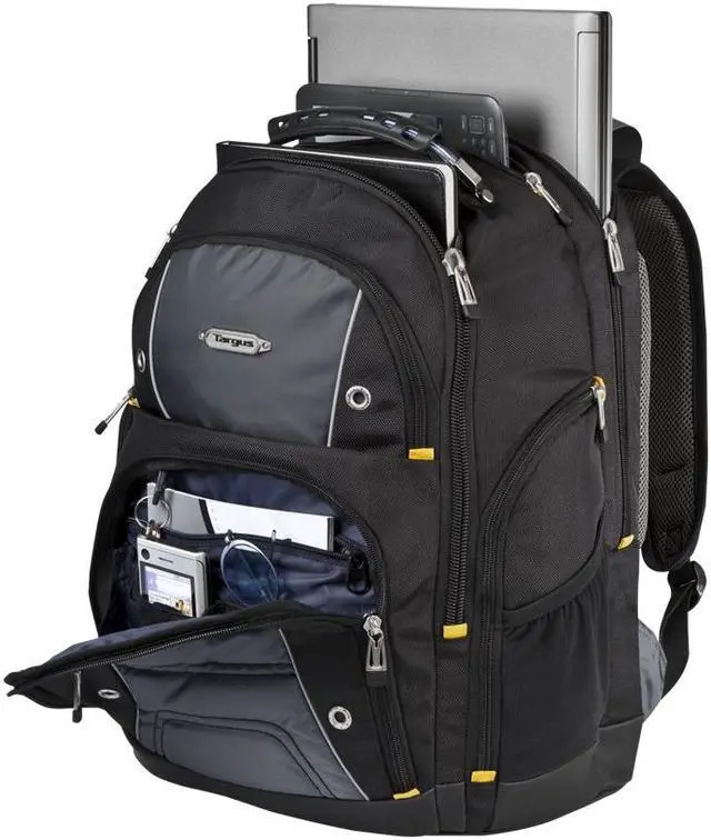 Alt view image 12 of 20 - Targus 17" Drifter II Laptop Backpack (Black/Gray) - TSB239US