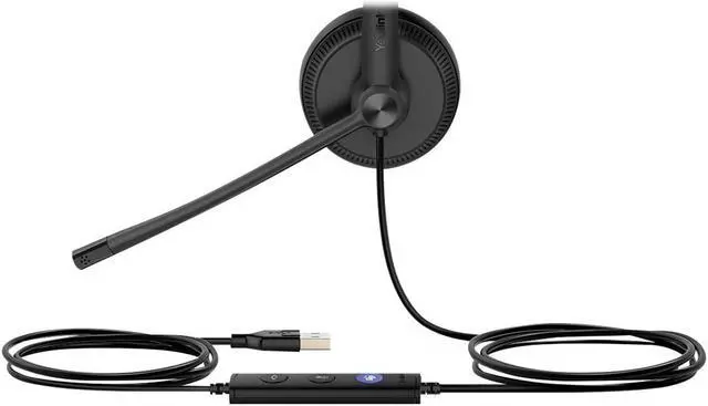 Alt view image 5 of 16 - Yealink UH34 Teams Monaural USB Wired Headset 1308014