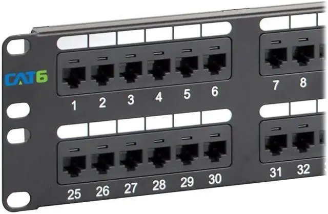 Alt view image 7 of 8 - ICC ICMPP4860V PATCH PANEL, CAT 6, 48-PORT, 2 RMS, 6 PK